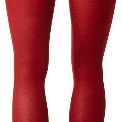 HUE Sheer to Waist Basic Tights (Bright Red, S)